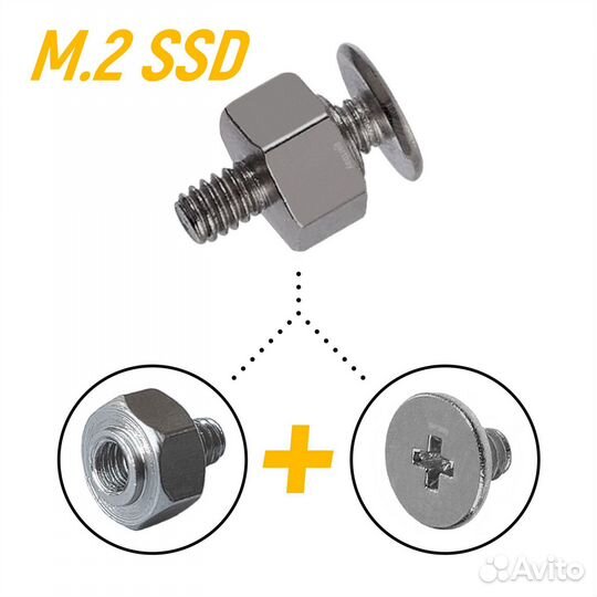 Комплект фиксации M.2 SSD дисков для asus mini-ITX