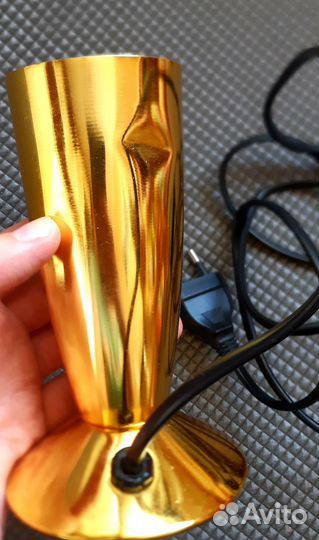 Лавовая лампа, светильник Аватар золото