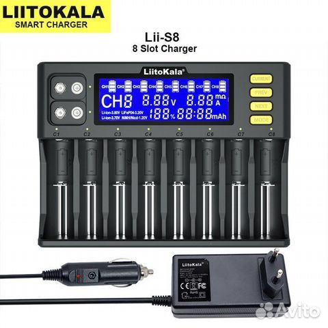 Зарядное устройство Liitokala Lii-S8