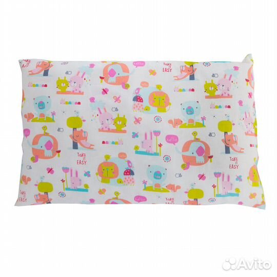 Подушка детская плоская с наволочкой 30х40 новая