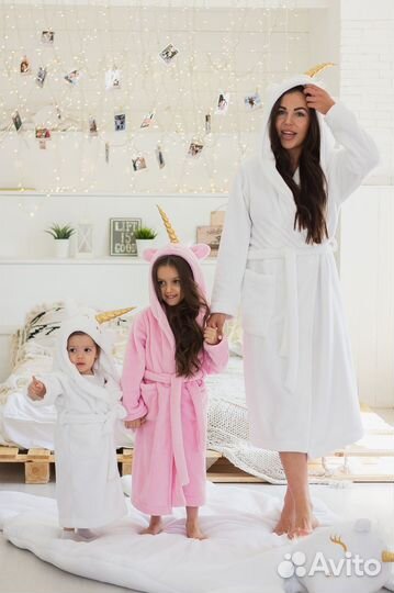 Махровый халат с именной вышивкой на заказ