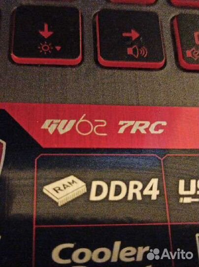 Игровой ноутбук msi GV62 7RC
