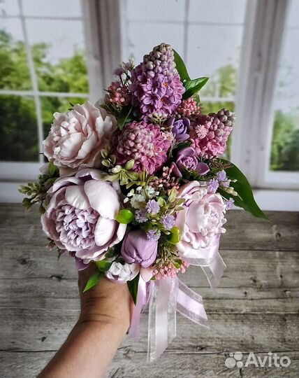 Букет из мыла ручной работы