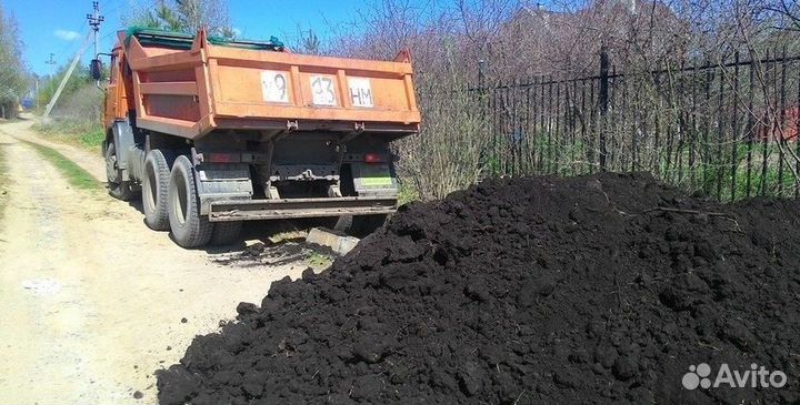 Чернозем,навоз,перегной,грунт на камазе 10-15 тонн