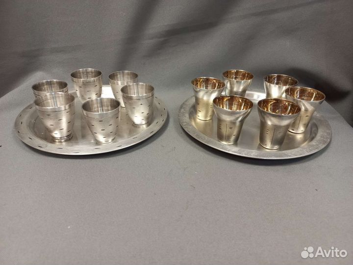 Коньячный набор Мельхиор СССР