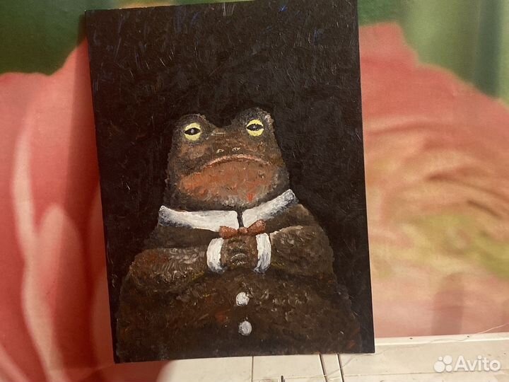 Картина маслом Денежная Жаба «Жожо Ба»