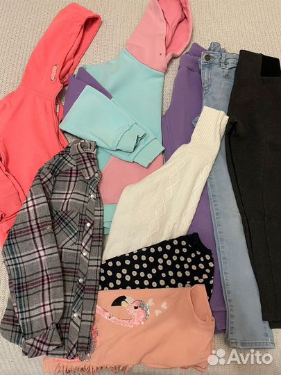 Пакет вещей для девочки рост 128-134