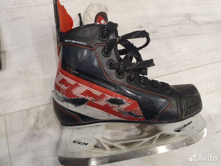 Коньки CCM jetspeed FT485 YTH размер 13