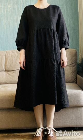Платье H&M черное, 46-50