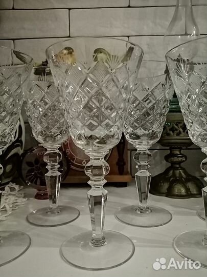 Фужеры хрустальные Винтаж СССР