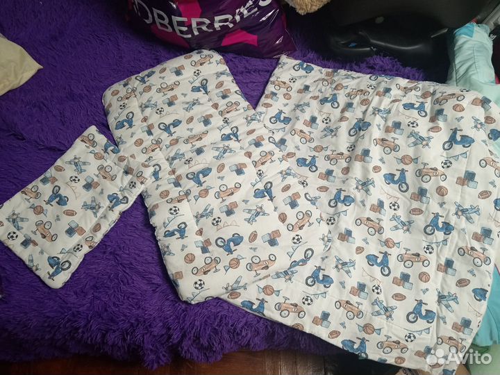 Комплект в коляску (подушка матрас одеяло)