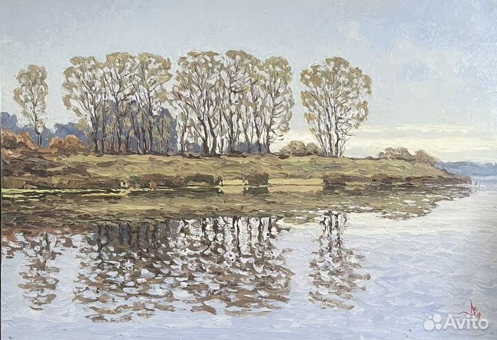 Картина маслом на картоне