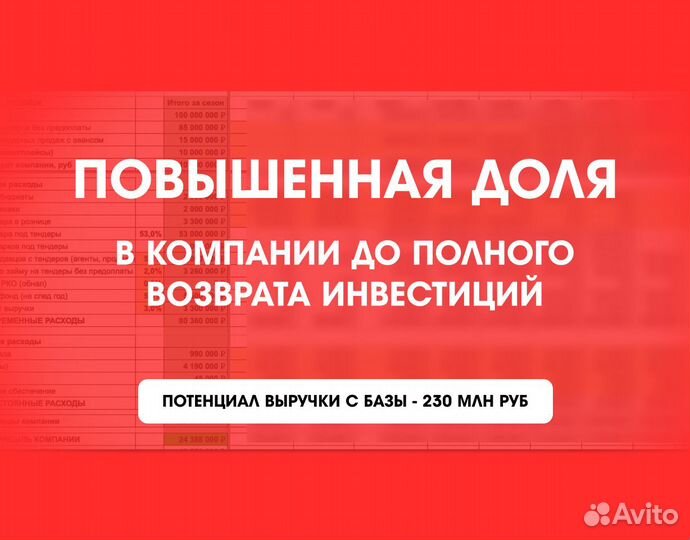 Ищу инвестиции в готовый бизнес. Доход 21млн за 2г