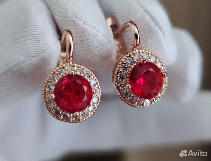 Серьги с кольцом