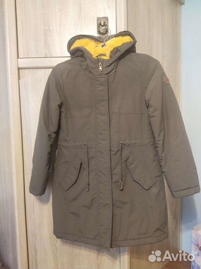 Куртка парка для девочки утепленная демисезонная