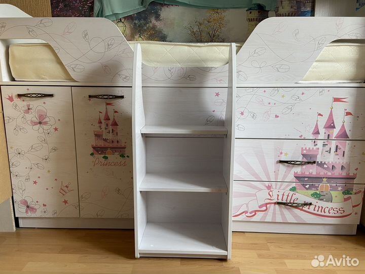 Кровать для девочки с ортопедическим матрасом