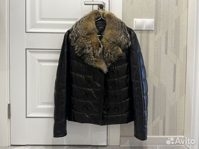Куртка мужская зимняя с мехом волка