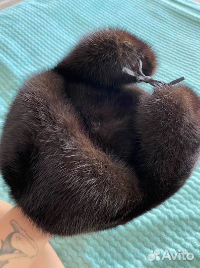 Шапка ушанка мужская норка