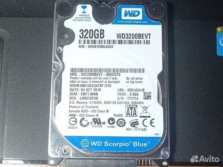 Жесткий диск 320Гб WD3200bevt