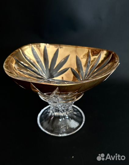 Ваза для фруктов хрусталь Италия Cre Art