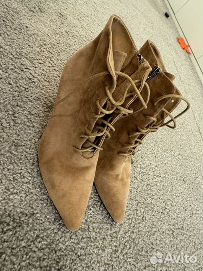 Ботильоны натуральная замша 38