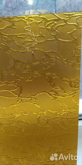 Стекло жёлто-оранжевое для витража мебели двери