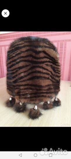 Шапка норковая женская бу