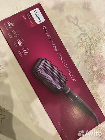 Расчёска-выпрямитель для волос Philips