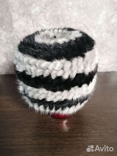 Шапка норковая (из хвостиков)