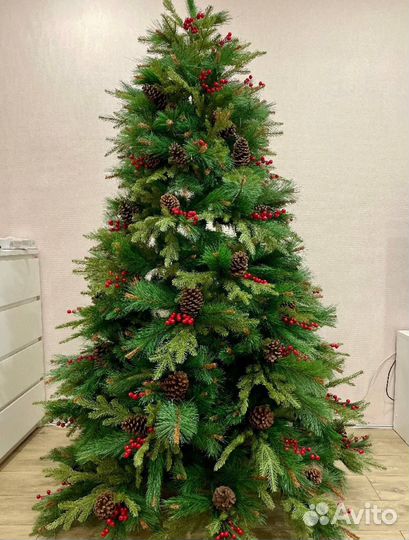 Ель иск. новая литая 210 см
