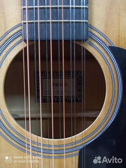 Двенадцатиструнная гитара Fabio