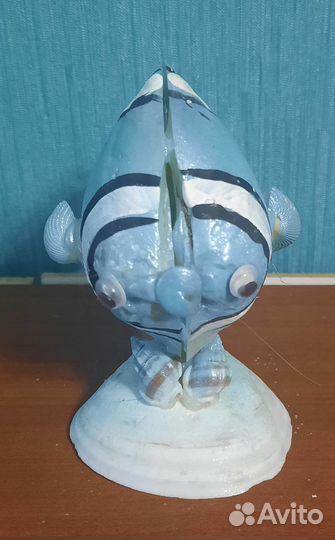 Рыбка Дорри интерьерная из ракушек