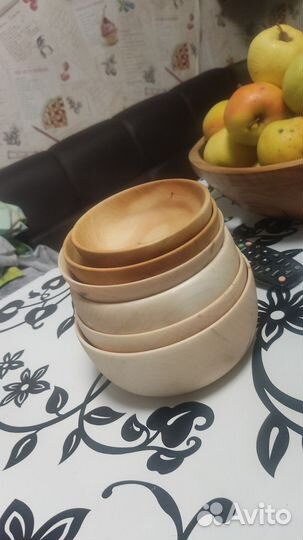 Чаши и тарелки из массива