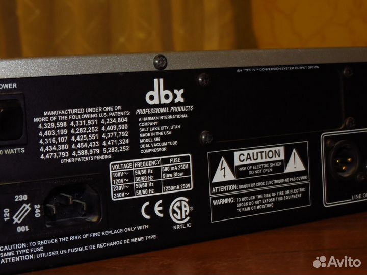 Dbx566 США ламповый компрессор