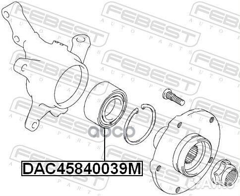 DAC45840039M подшипник ступ.пер. Suzuki SX4 06