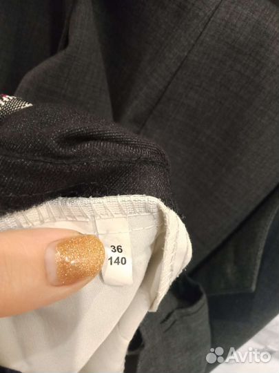 Школьный костюм для мальчика серый 140