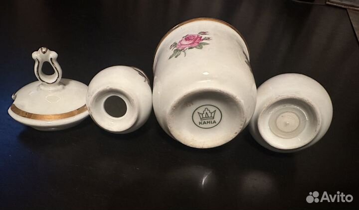 Солонка, перечница и горчичница Kahla, ГДР