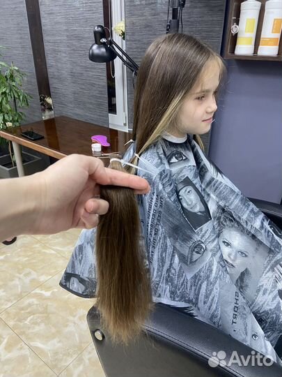 Детские волосы в срезе 30см