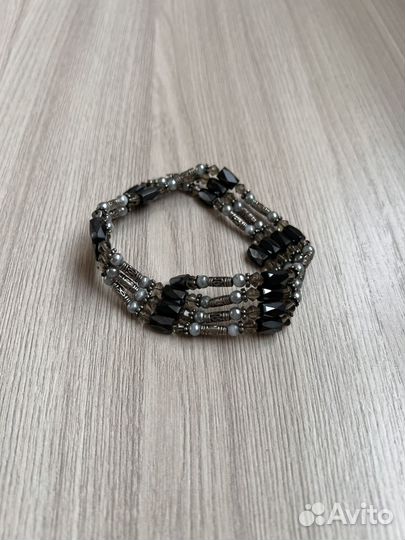 Браслет магнитный чокер колье под серебро