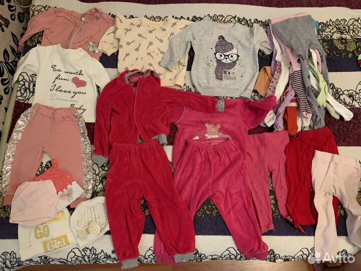 Детские вещи пакетом для девочек 80 86