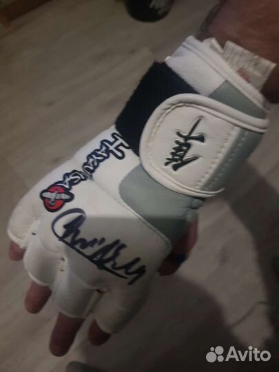 Перчатки hayabusa с автографом Жозе Алдо