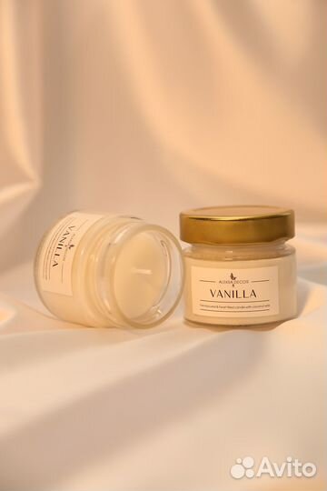 Ароматическая свеча с ароматом ваниль
