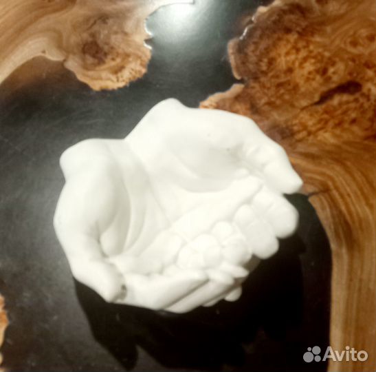 Силиконовая форма руки кашпо подсвечник молд