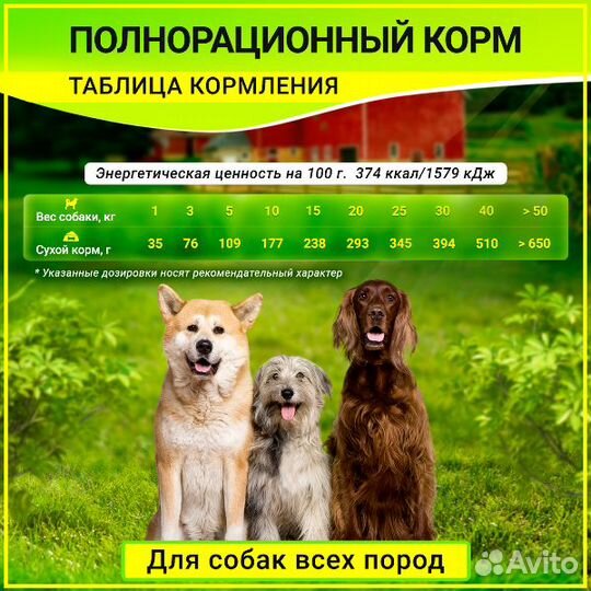 Корм для собак Eco Line с рыбой, 6 кг