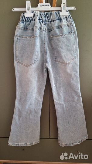 Джинсы клёш для девочки