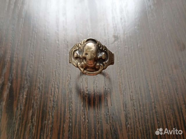 Кольцо Череп, серебро, Царизм