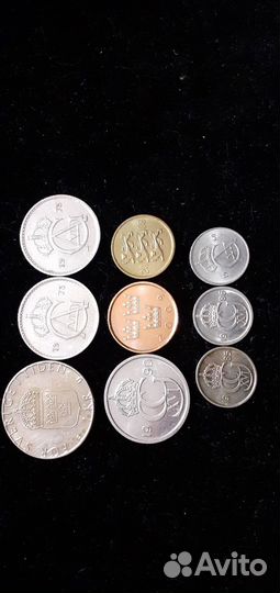 Монеты. Швеция (1968 - 2009 г.г.)