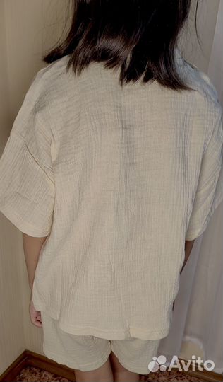 Муслиновый детский костюм 128