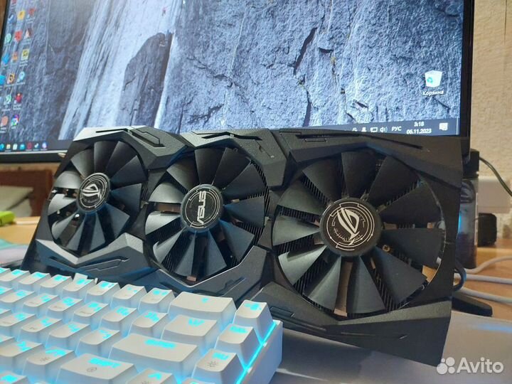 AMD radeon RX580 8GB asus ROG strix