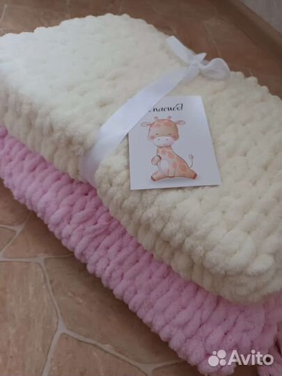 Плед детский плюшевый